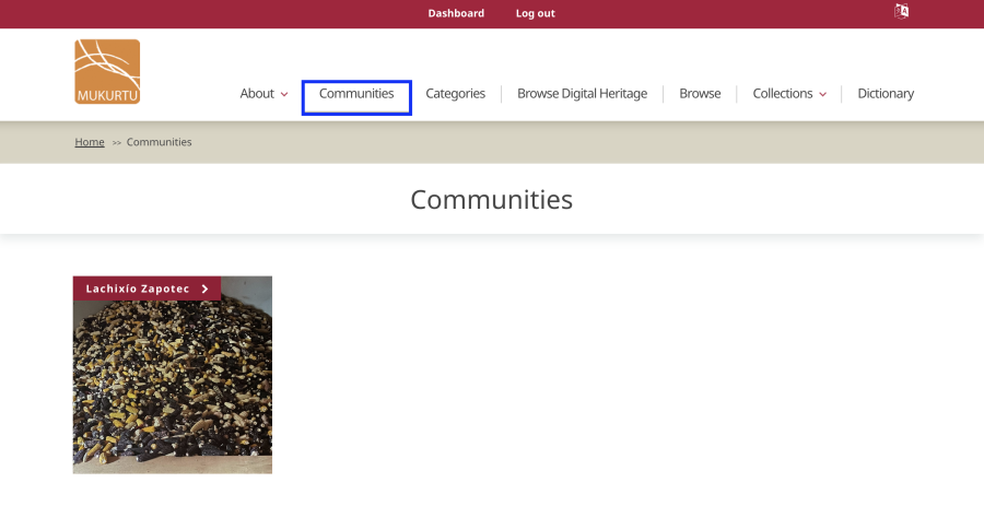 Communities tab