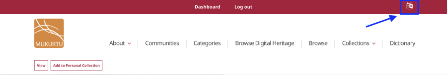 Click the language switcher in the upper right
