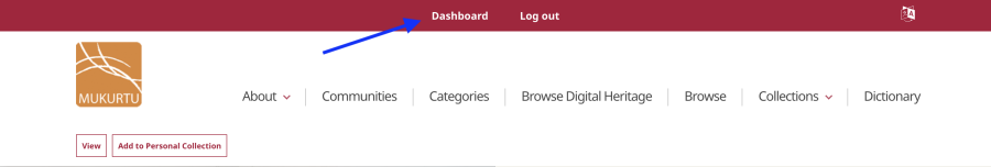 Dashboard button