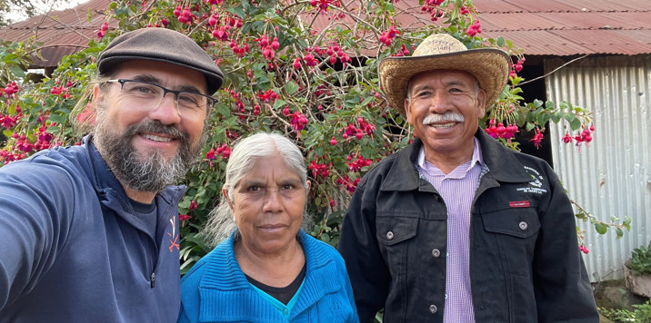 2022 Santa María Lachixío - Professor Mark Sicoli, Felipa, and Daniel